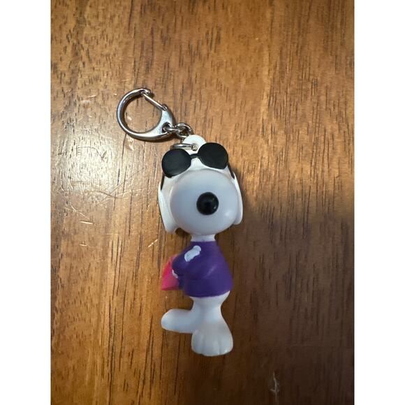 Vintage Whitman's Joe Cool Snoopy Valentines PVC Keychain/Clip-on Peanuts - Picture 2 of 4